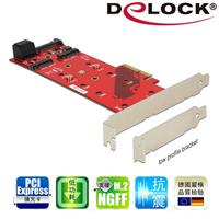 Delock M.2 NGFF SSD x3 PCI express擴充卡-89394