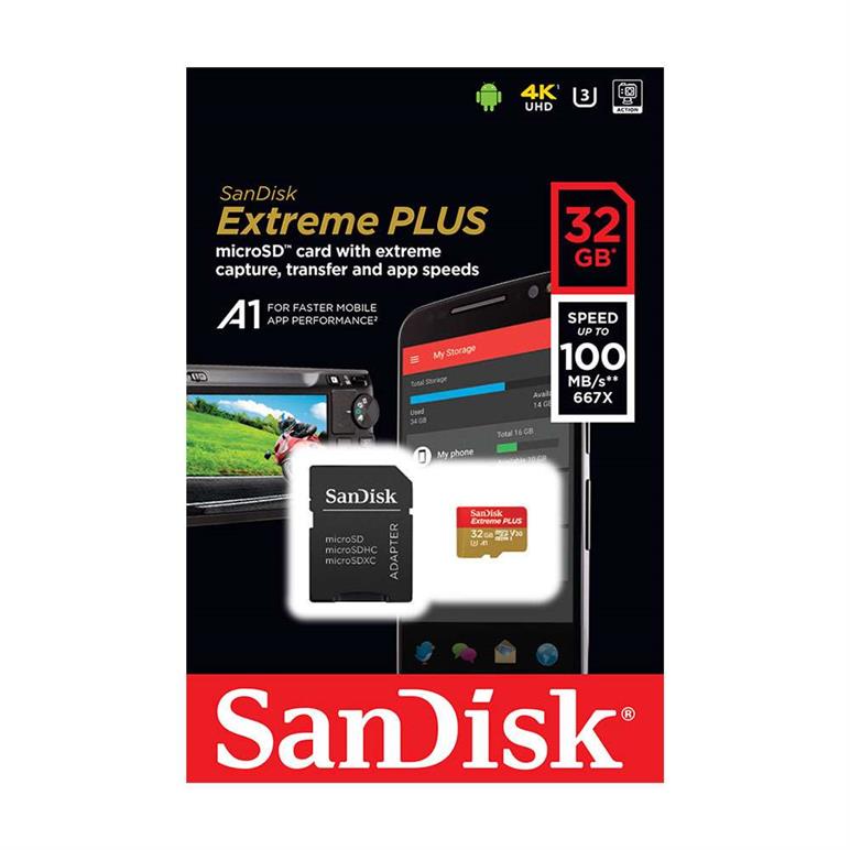 sandisk extreme a1 uhs-i microsdhc 32gb 记忆卡 v30