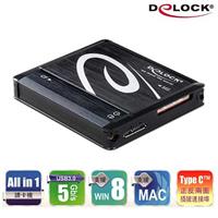 Delock USB 3.0 Type-C 多功能讀卡機(時尚黑)91720