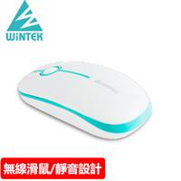 WiNTEK文鎧 1800 時尚超靜音無線滑鼠 2.4G 白藍