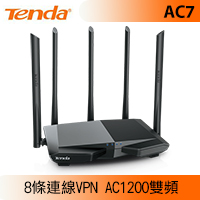 Tenda AC7 AC1200雙頻無線路由器 黑鷹戰機