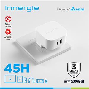 台達Innergie 45H 45W PD USB-C 萬用充電器｜支援PD/QC快充