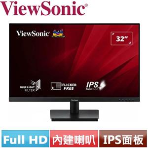 R1【福利品】ViewSonic優派 32型 VA3209-MH 超廣角顯示器