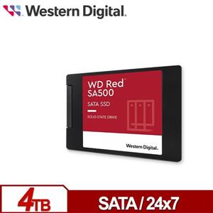WD 威騰 紅標 SA500 4TB 2.5吋 SATA NAS SSD固態硬碟