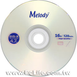 MELODY 16X DVD-R燒錄片 50入