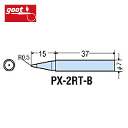 日本goot φ0.5mm尖頭型烙鐵頭 PX-2RT-B