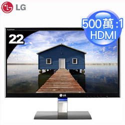【NG商品】LG 22吋 LED超薄顯示器 E2260V-PN