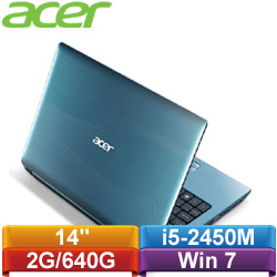 【NG商品】ACER宏碁 Aspire 14吋獨顯機 4752G-2452G64Mn (藍)