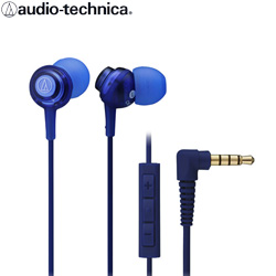 Audio-Technica鐵三角多彩耳塞式耳機(藍色) ATH-CKL202-耳機｜麥克風專