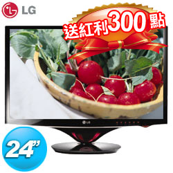 【紅利雙倍享】LG 24吋 LED液晶顯示器 W2486L