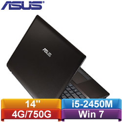 @【夜間下殺】ASUS華碩 14吋筆記型電腦 A43SM-043D2450M