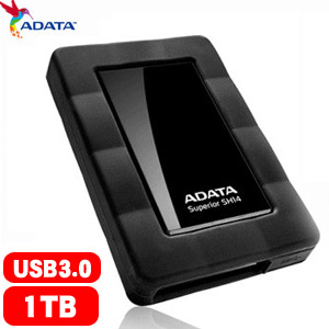 【NG商品】ADATA威剛 SH14 1.0TB (靚潮黑) 2.5吋 USB3.0 軍規防震行動硬碟