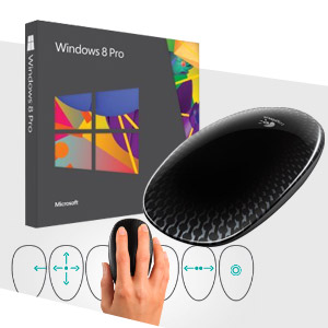 Windows 8專業升級版+羅技 觸控滑鼠 T620