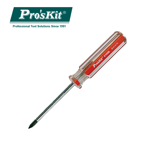 Pro'sKit 寶工 89105B 鉻鉬鋼彩條十字起子 (#0*100mm)