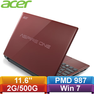 ACER宏碁 Aspire one AO756 11.6吋小筆電 Win7 (瓢蟲紅)