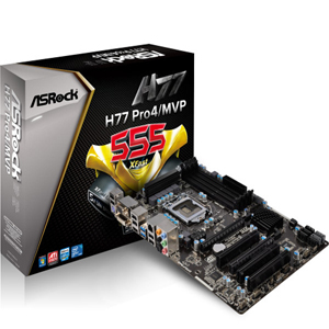 華擎 ASROCK H77 Pro4/MVP INTEL H77 1155 ATX 主機板