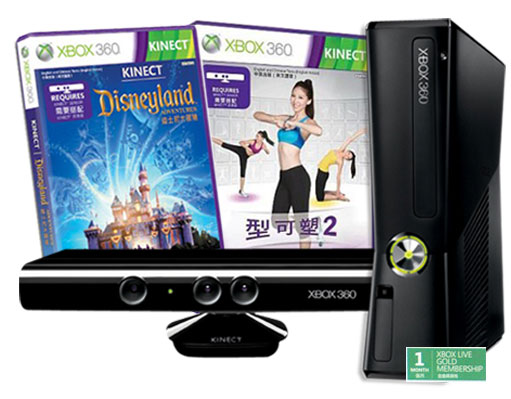 XBOX360 4GB主機+Kinect感應器+迪士尼組合包-電玩&創客&桌遊專館 
