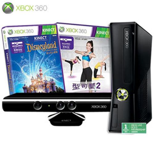 XBOX360 4GB主機+Kinect感應器+迪士尼組合包-電玩&創客&桌遊專館