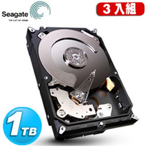 【3入組】Seagate Barracuda 3.5吋 1TB SATA3內接硬碟 (ST1000DM003)