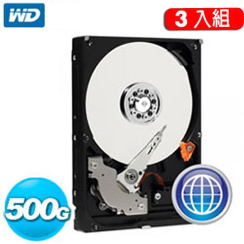 3入組】WD Caviar Blue 3.5吋500G SATA3 內接硬碟(WD5000AAKX)-內接式