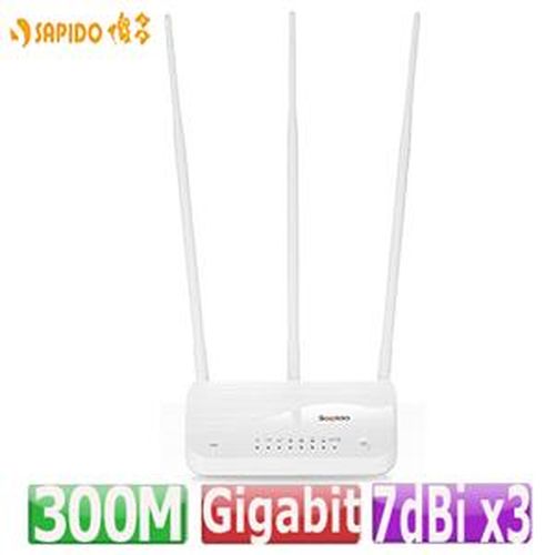 SAPIDO 11n 300M Gigabit超高功率光速型無線分享器【GR297n】