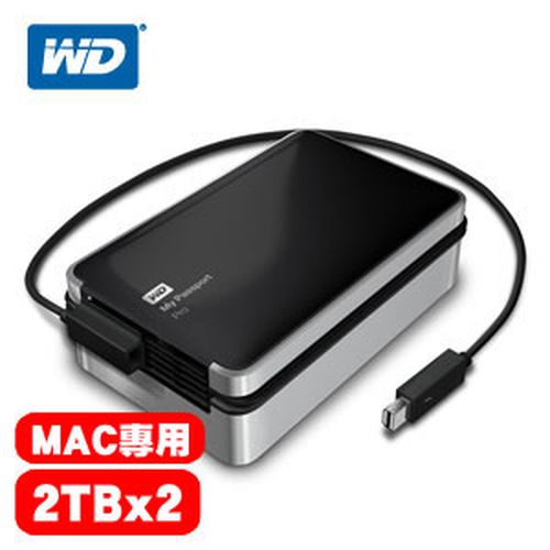 4TB Mypasport PRO ( Raid対応タイプ )・値引済（XF]RAID＋Thunderbolt 