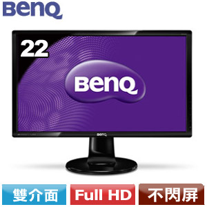 R2【福利品】BENQ明基 22型不閃屏顯示器 GW2265