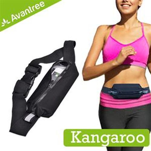 【限時搶購】AvantreeKangaroo運動型防潑水彈性腰包