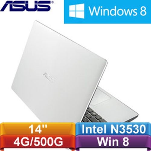 ASUS華碩 X453MA-0041GN3530 14吋筆記型電腦 白