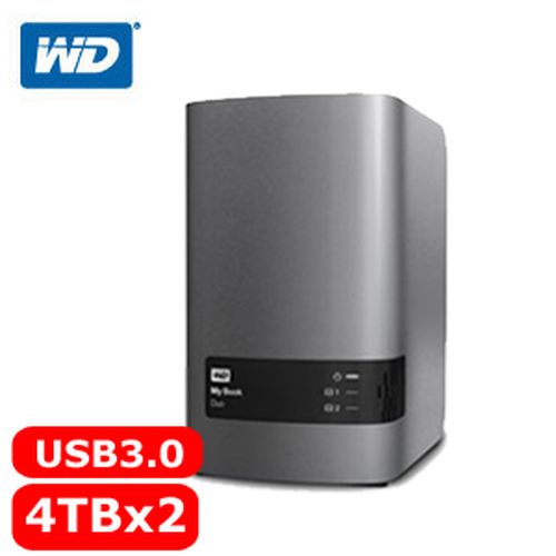 WD My Book Duo 3.5吋 8TB(4TBx2) 3.5吋外接雙硬碟