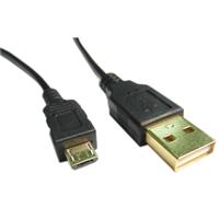 I-wiz USB 2.0 A公/Micro B公 黑色鍍金傳輸充電線 30CM