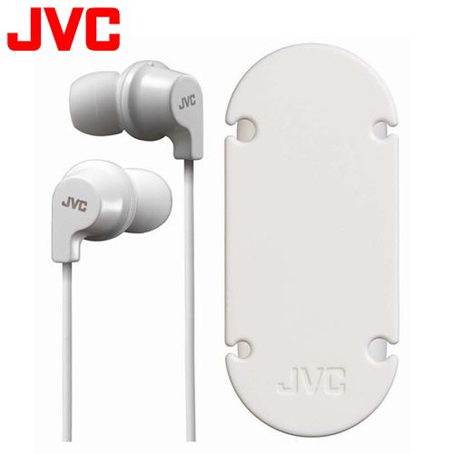 【限時搶購】JVC HA-FR21 吸盤式捲線器耳道式耳機麥克風 白
