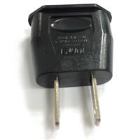 110公  220母 轉接頭 大圓4.8mm 黑色