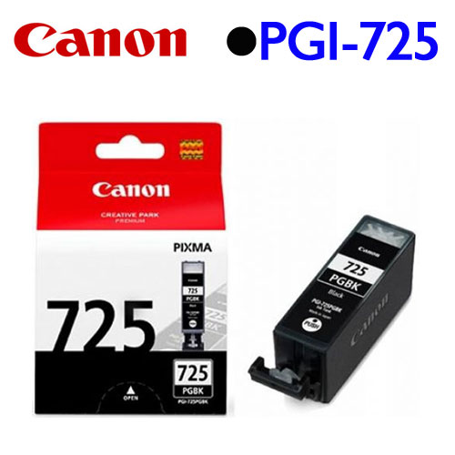 Canon PGI-725BK 原廠墨水匣 (黑)