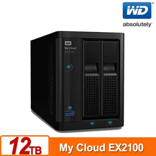 WD My Cloud EX2100 12TB(6TBx2) 家用雲端儲存