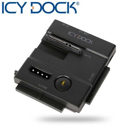ICY DOCK IDE/SATA/USB3.0外接座 MB981U3N-1SA