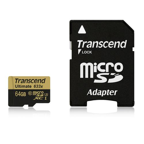 Transcend創見 ULTIMATE micro SDHC UHS-I U3 633x (頂級旗艦款) 64G 記憶卡