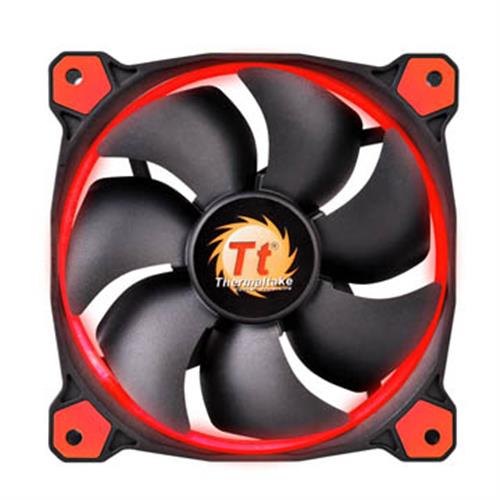 Thermaltake曜越 Riing 12公分LED高風壓水冷排風扇(紅)