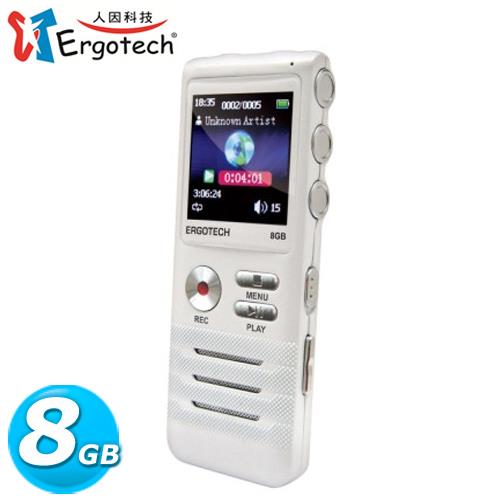 Ergotech 人因 VR74CW 零壓縮無損音質錄音筆 8G