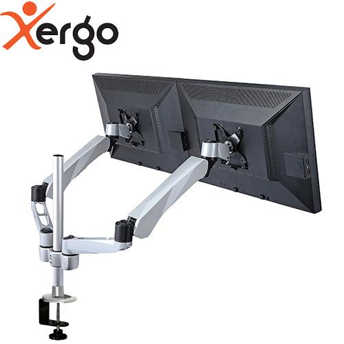 Xergo雙螢幕彈簧臂夾桌支撐架(終身保固)-EM45116