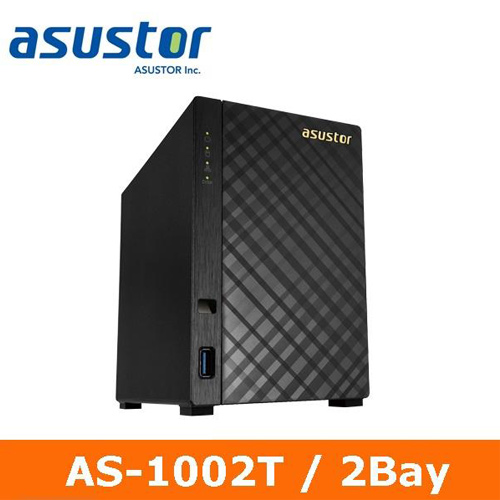 【限時搶購】ASUSTOR華芸 AS-1002T 2Bay 網路儲存伺服器