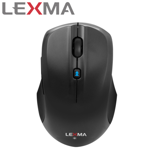 LEXMA 雷馬 M820R 無線藍光滑鼠 黑
