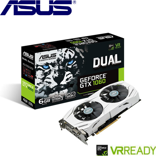 ASUS華碩 GeForce® DUAL-GTX1060-6G-GAMING 顯示卡