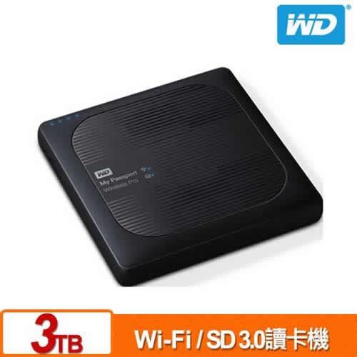 WD My Passport Wireless Pro 3TB 2.5吋 Wi-Fi 行動硬碟