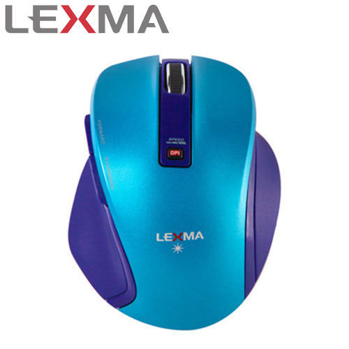 LEXMA 雷馬 M810R 無線藍光滑鼠 藍