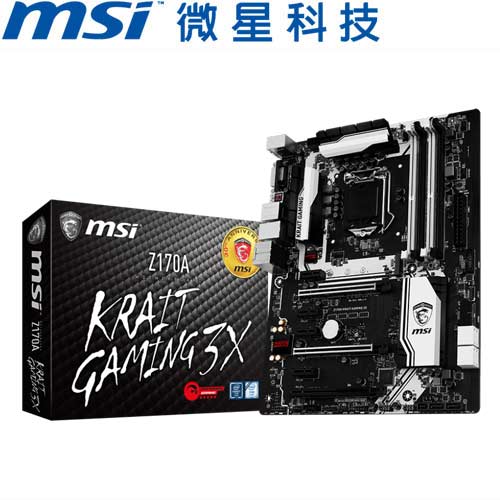 MSI微星 Z170A KRAIT GAMING 3X 主機板DIY/零組件專館 EcLife良興購物網