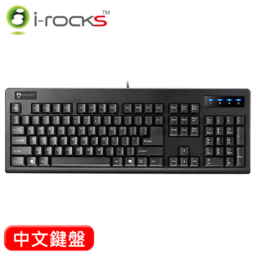 i-Rocks 艾芮克 IRK27W 防鬼鍵遊戲鍵盤(環保包裝)