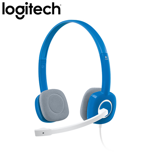 Logitech 羅技 H150 立體聲耳機麥克風 藍