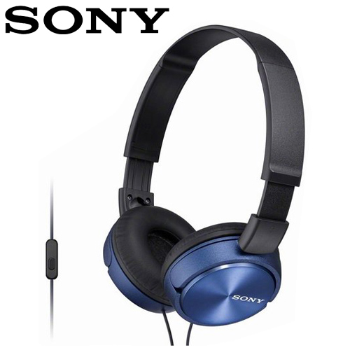公司貨 非平輸 Sony 索尼mdr Zx310ap 全系列智慧型手機線控耳罩式耳機藍 耳機 麥克風專館 Eclife良興購物網