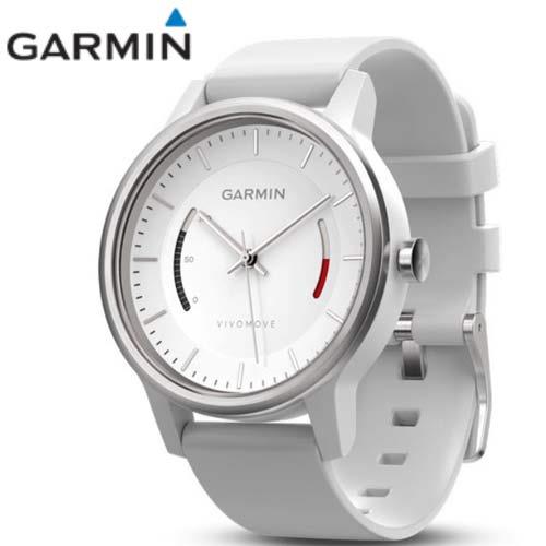 【限時搶購-拆封】Garmin vivomove智慧指針式腕錶(運動律動白